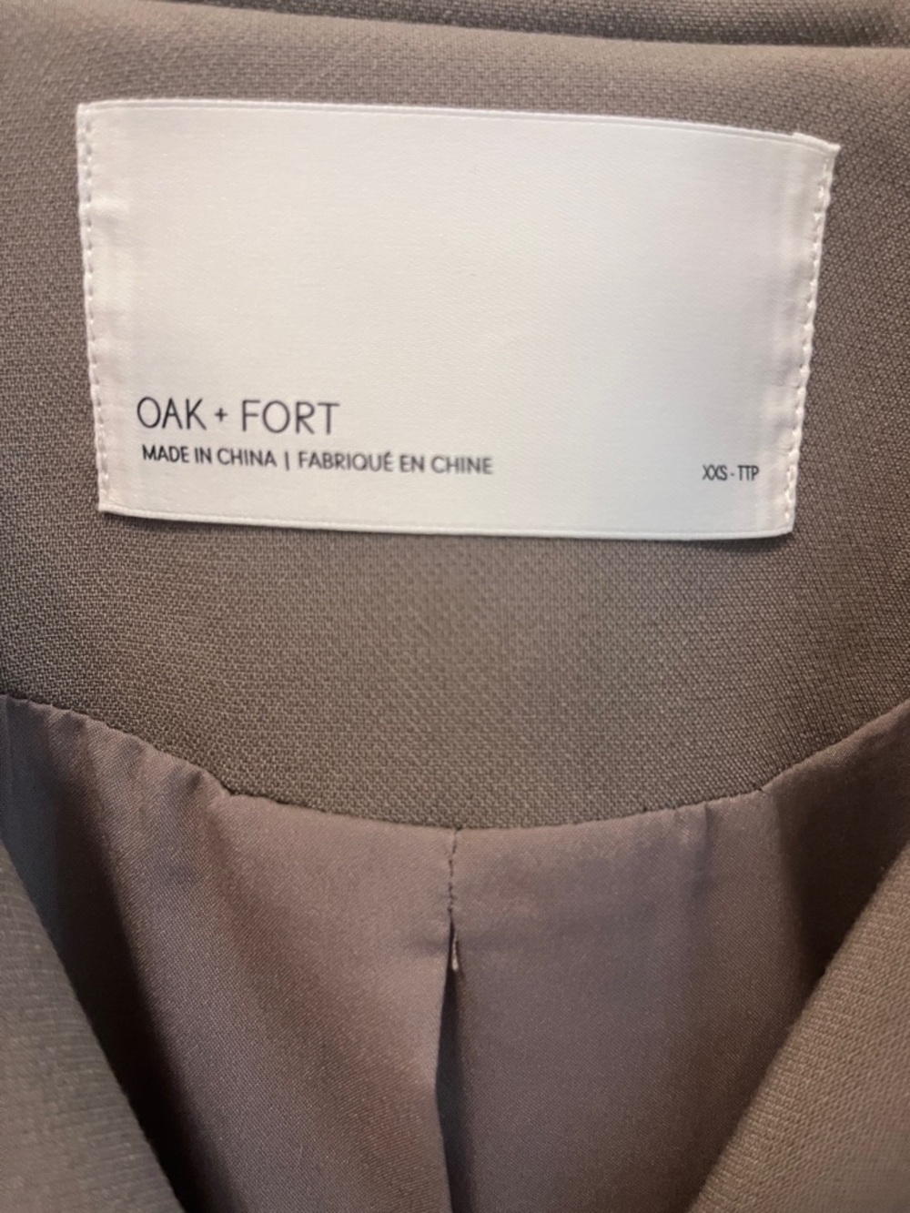 OAK + FORT Brindle Oversized Trench Coat - Picture 5 of 9
